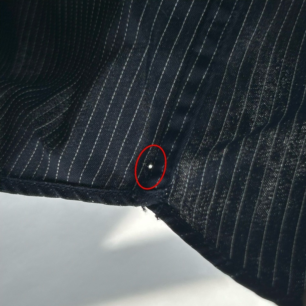 Brioni Mens Gray Vertical Stripe Button Up Dress Shirt Made in Italy Size 4 - Picture 9 of 13